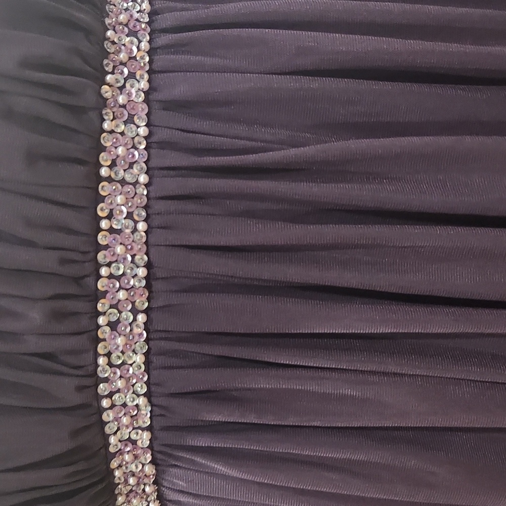 London Times Purple Tie-Strap Midi Dress - Picture 3 of 11